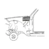 Renfort de montant de porte avant gauche pour Opel Kadett C (1973-1979)
