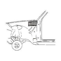 Renfort de montant de porte avant gauche pour Opel Kadett C (1973-1979)