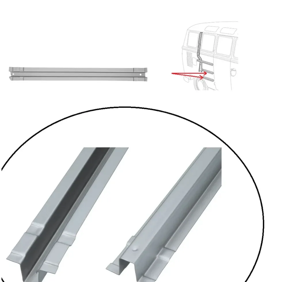 Renfort intérieur de panneau latéral 31 mm pour Bus VW Combi Split