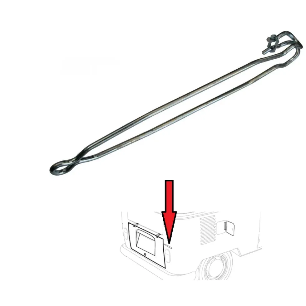 Ressort de tringlerie d'ouverture capot moteur & soute pour VOLKSWAGEN Transporter T25 Pickup (05/1979-07/1992)