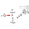 Ressort sur pivot de levier de charnière de porte coulissante pour VOLKSWAGEN Transporter T25 / T3 (05/1979-07/1984)