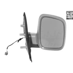 Rétroviseur droit à peindre électrique pour VW Transporter T5 de 2003 à 2009