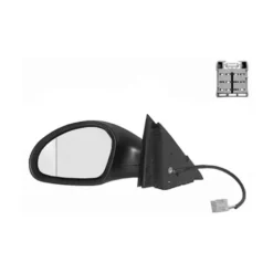 Rétroviseur extérieur gauche pour Seat Ibiza (6L) réglage électrique et chauffant, vitre asphérique