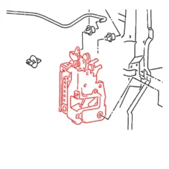 Serrure de porte avant droite pour VOLKSWAGEN Transporter T4 (08/1990-07/2003)