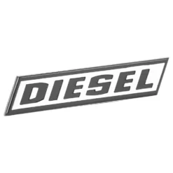 Sigle DIESEL de calandre 3 parties 2 phares pour VW Golf 1 Berline et Caddy Diesel (08/1976-07/1992)