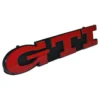 Sigle GTI rouge sur fond noir de calandre 2 barettes pour VW Golf 3 GTI 16S (07/1995-08/1997)