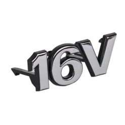 Sigle 16V chromé de calandre pour VW Polo 6N1 (09/1997-06/1999)