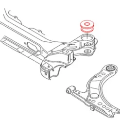 Silentbloc berceau moteur arrière pour Golf 4, Bora & New Beetle