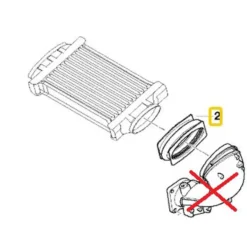 Soufflet d'admission d'air pour Mini Cooper S R53 Berline et R52 Cooper S Cabriolet (10/2000-07/2008)