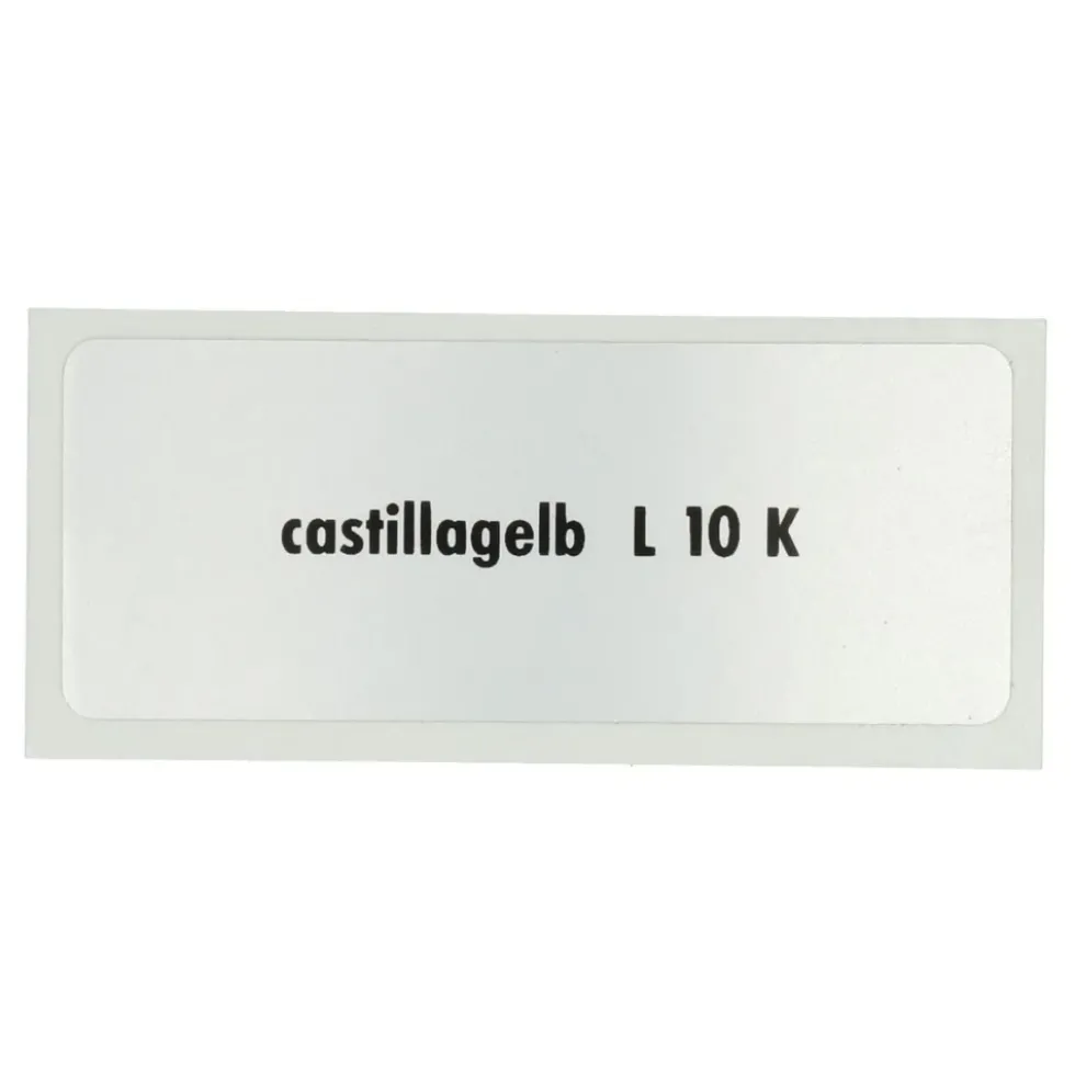 Sticker autocollant couleur "castillagelb L10K" pour Volkswagen Coccinelle