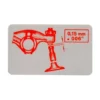 Sticker autocollant de réglage des soupapes pour moteur Flat 4