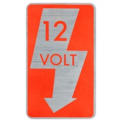 Sticker "12V"