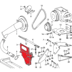 Support arrière moteur pour Porsche 911 type F (1969-1973)