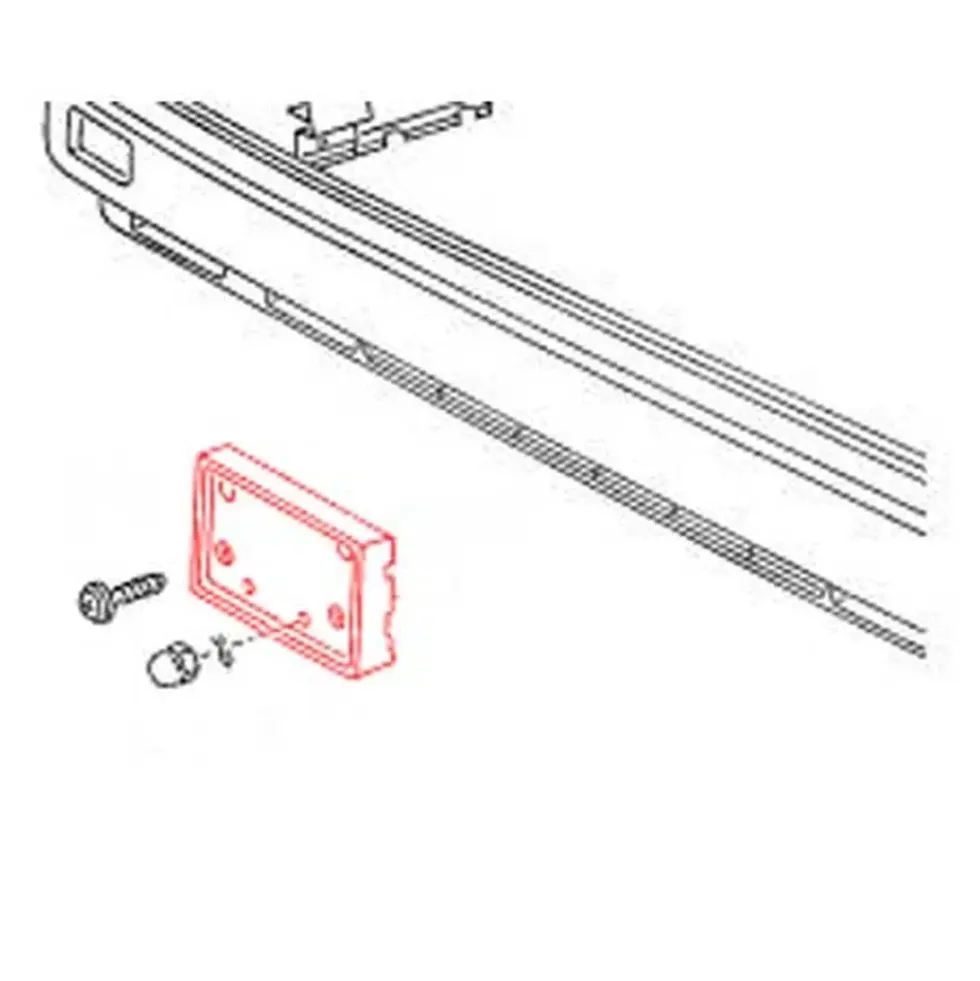 Support de plaque d'immatriculation avant pour Golf 1 Cabriolet US 88 ->93