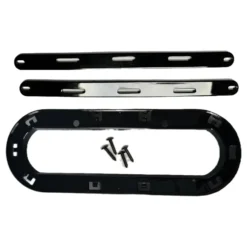 Support de sigle Audi Noir brillant pour calandre Sport
