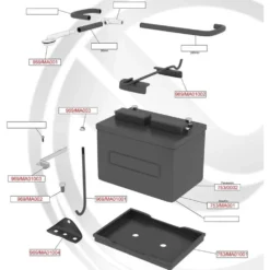 Support inférieur de batterie Mazda MX5 NA