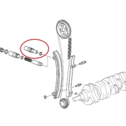 Tendeur de chaine de distribution Topran pour Bmw Série 3 E36 depuis 09/1994