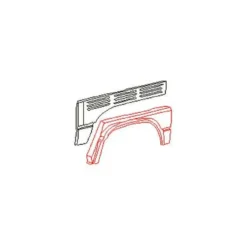 Tôle de passage de roue arrière droit pour VOLKSWAGEN Transporter T25 (05/1979-07/1992)