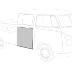 Tôle de réparation arrière droite inférieure large pour VOLKSWAGEN Combi Split Pickup double cabine (-07/1967)