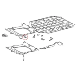 Tôle de réparation DANSK plancher de coffre avant pour Porsche 911 type F, G et 912 (1965-1989)