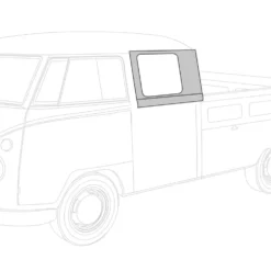 Tôle de réparation d'entourage de fenêtre arrière gauche pour VOLKSWAGEN Combi Split Pickup double cabine (-07/1967)