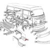 Tôle intérieure de marche avant droite pour VOLKSWAGEN Combi Bay Window (08/1967-07/1972)