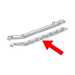 Tôle sous conduit de chauffage gauche pour Volkswagen Coccinelle 1302 & 1303