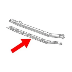 Tôle sous conduit de chauffage droit pour Volkswagen Coccinelle 1302 & 1303