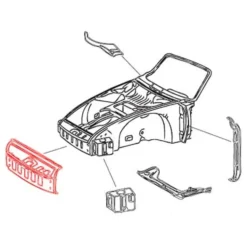 Traverse de capot avant DANSK pour Porsche 911 et 912 (1965-1968)