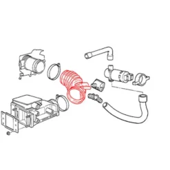 Tuyau de débitmètre d'air FEBI pour BMW Série 3 E36 (02/1993-09/1999) - moteur M43B18