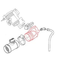 Tuyau de débitmètre d'air pour BMW E46