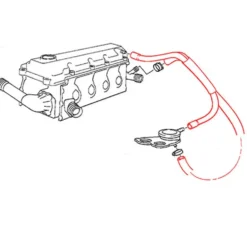 Tuyau de reniflard et de raccord d'eau FEBI pour BMW Z3 E36