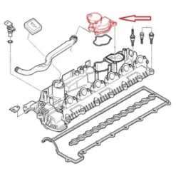 Unité de ventilation pour recyclage des vapeurs d'huile FEBI pour BMW X3 E83 LCI (03/2006-08/2010)