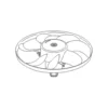 Ventilateur de radiateur 345mm pour Polo 6N1 / 6N2