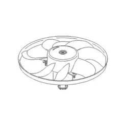 Ventilateur de radiateur 345mm pour Polo 6N1 / 6N2