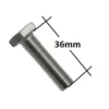 Vis courte de ventilateur pour hélice plastique - 36mm
