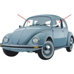 Vitre avant claire gauche pour VOLKSWAGEN Coccinelle (08/1964-)