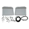 Vitres Safari avant en alu poli pour VOLKSWAGEN Combi Split (03/1955-07/1967)