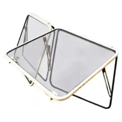 Vitres Safari avant en alu poli pour VOLKSWAGEN Combi Split (03/1955-07/1967)